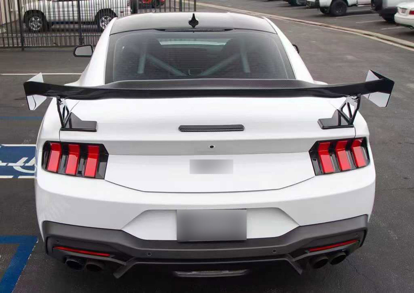 Carbon Fiber Rear Wing Spoiler For Ford Mustang S650 2023+ APR Performance