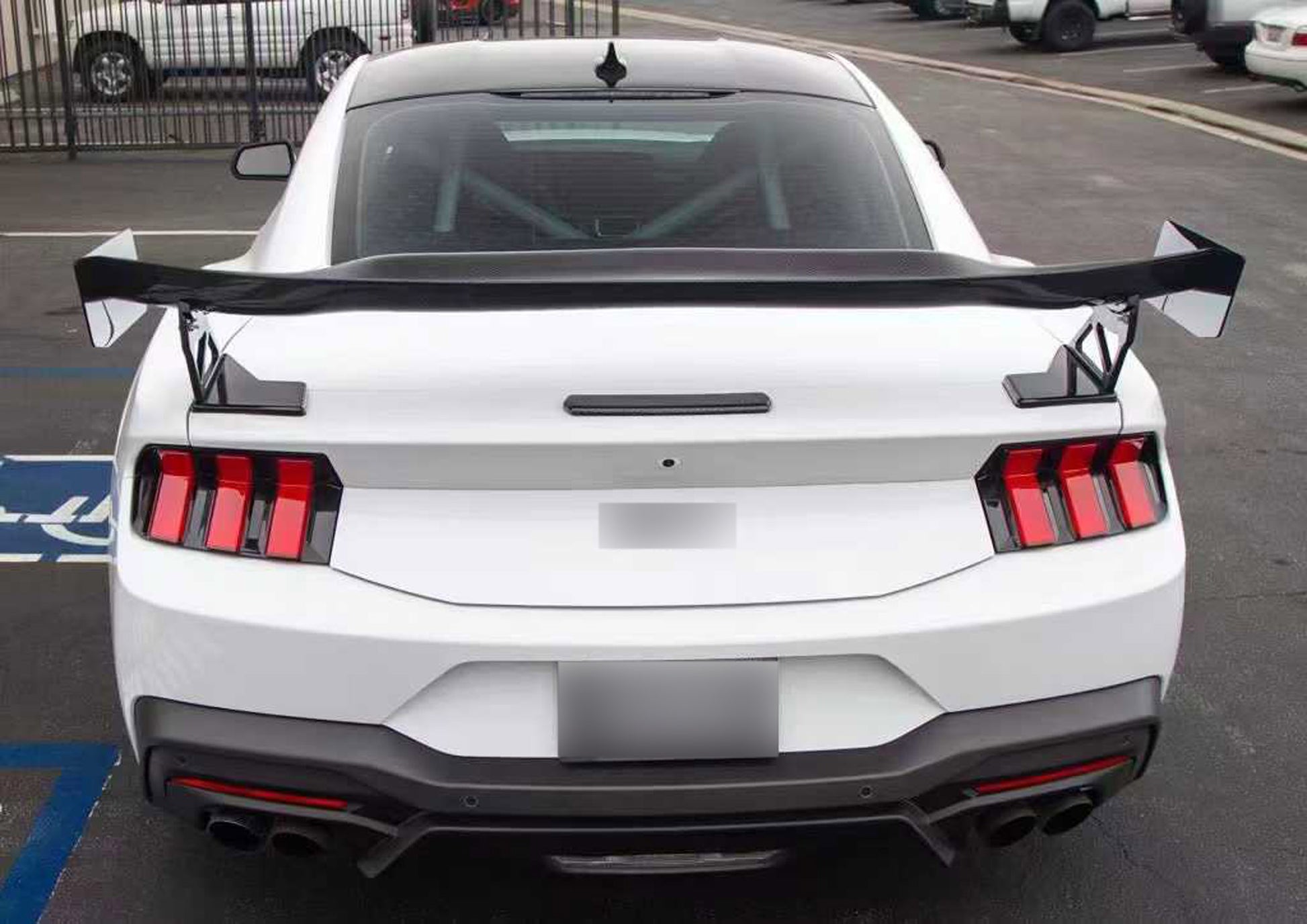 Carbon Fiber Rear Wing Spoiler For Ford Mustang S650 2023+ APR Performance