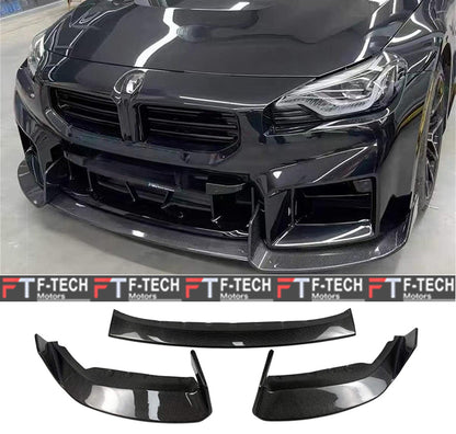 AD Style Carbon Fiber Front Lip Spoiler For BMW M2 G87 2023+ Adro