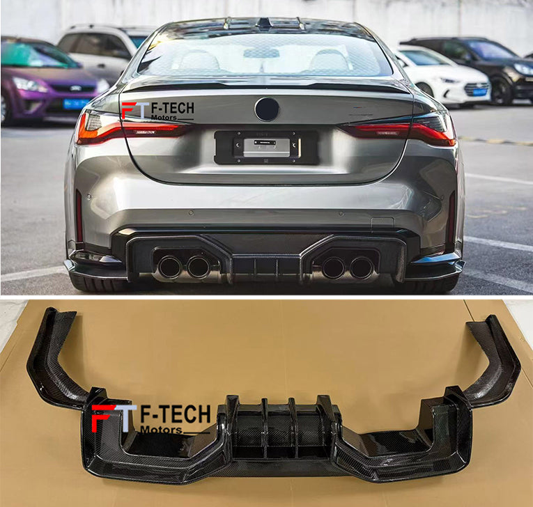 Carbon Fiber Rear Diffuser Spoiler For BMW M3 G80 M4 G82 2020+ Adro