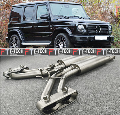 Akropovic Style Exhaust System For Mercedes Benz G Class W463A W464 G500 G63 2019 - 2023