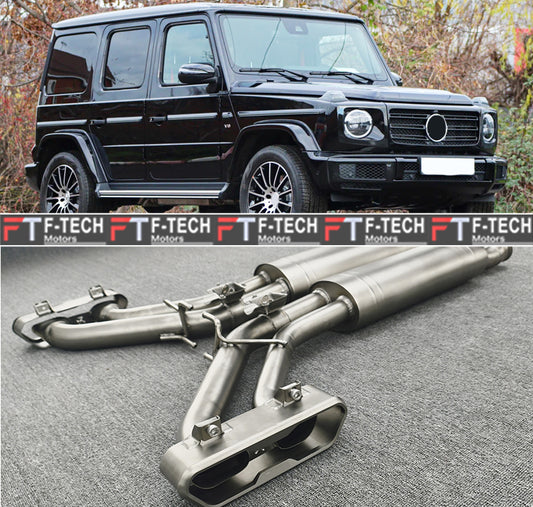 Akropovic Style Exhaust System For Mercedes Benz G Class W463A W464 G500 G63 2019 - 2023