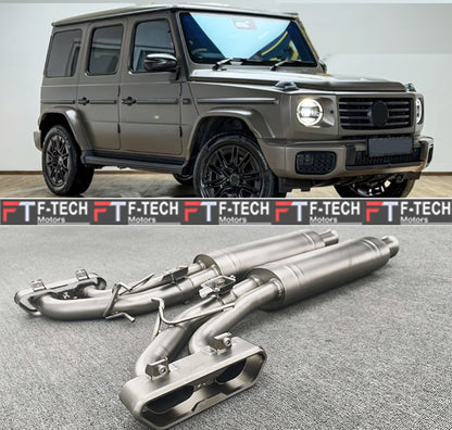 Akropovic Style Exhaust System For Mercedes Benz G Class W465 G63 G500 2024 - 2026
