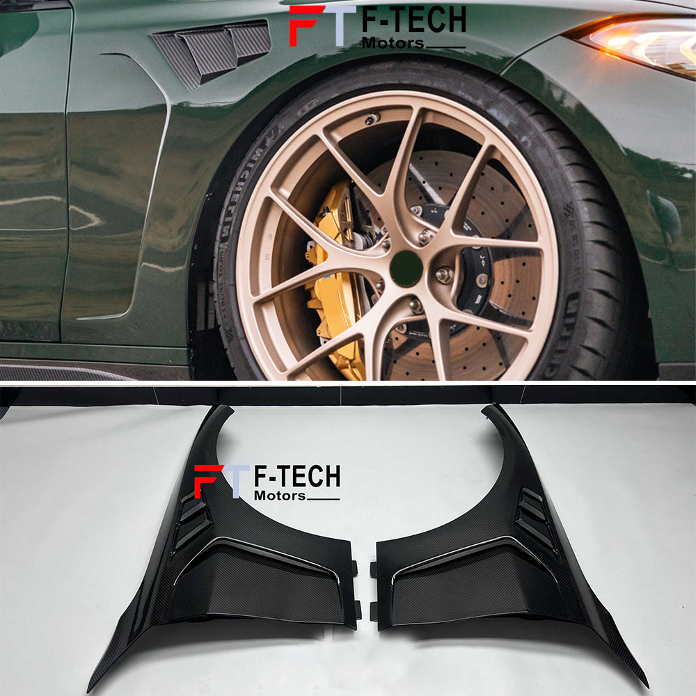 Dry Carbon Fiber Front Fenders For BMW G80 M G82 M4 2020 - 2024 Alpha N 