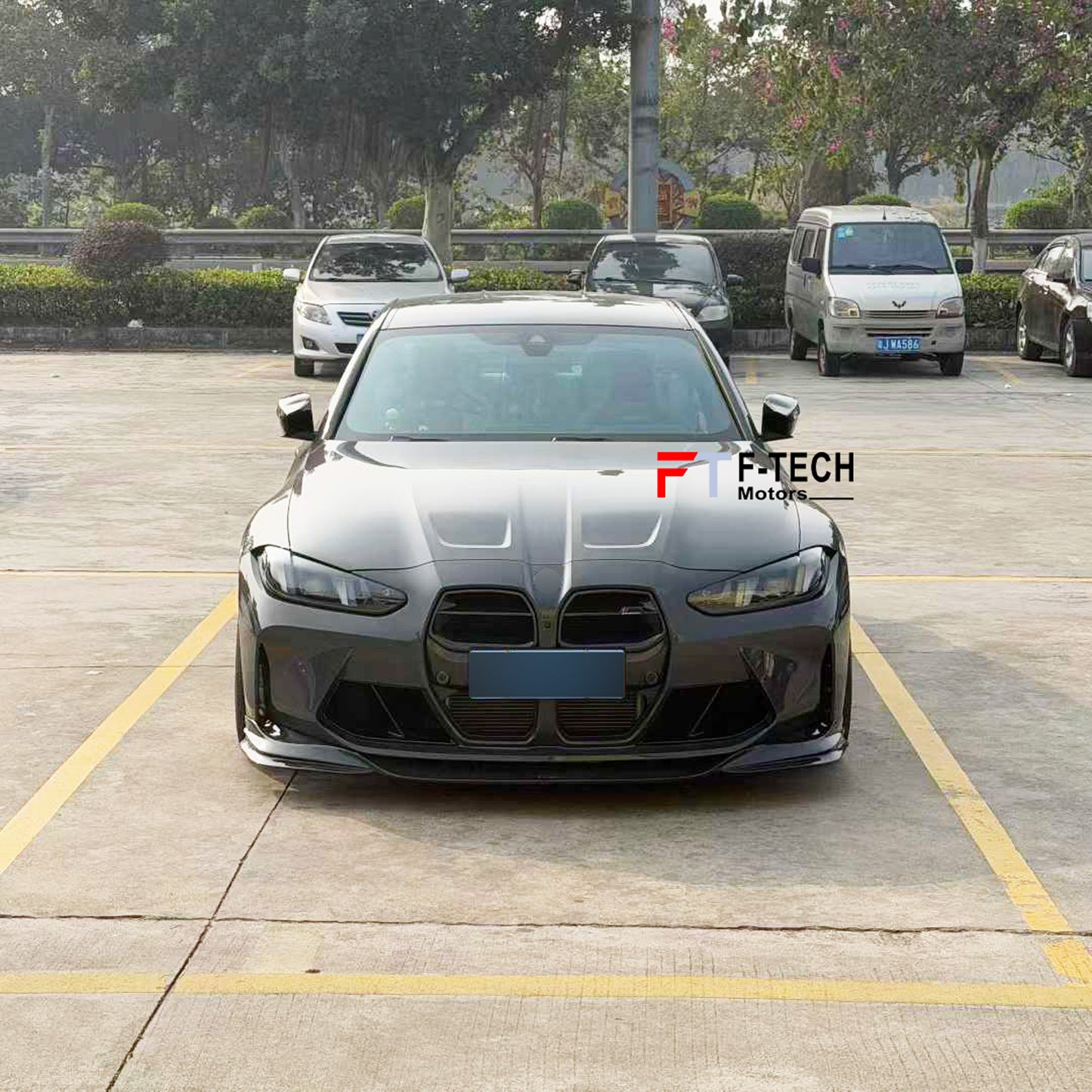 Dry Carbon Fiber Front Grille For BMW M3 G80 M4 G82 2025+ Alpha N