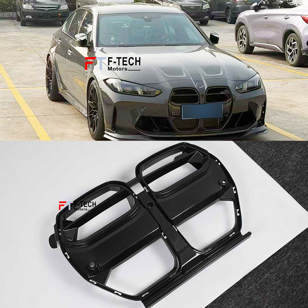 Dry Carbon Fiber Front Grille For BMW M3 G80 M4 G82 2025+ Alpha N