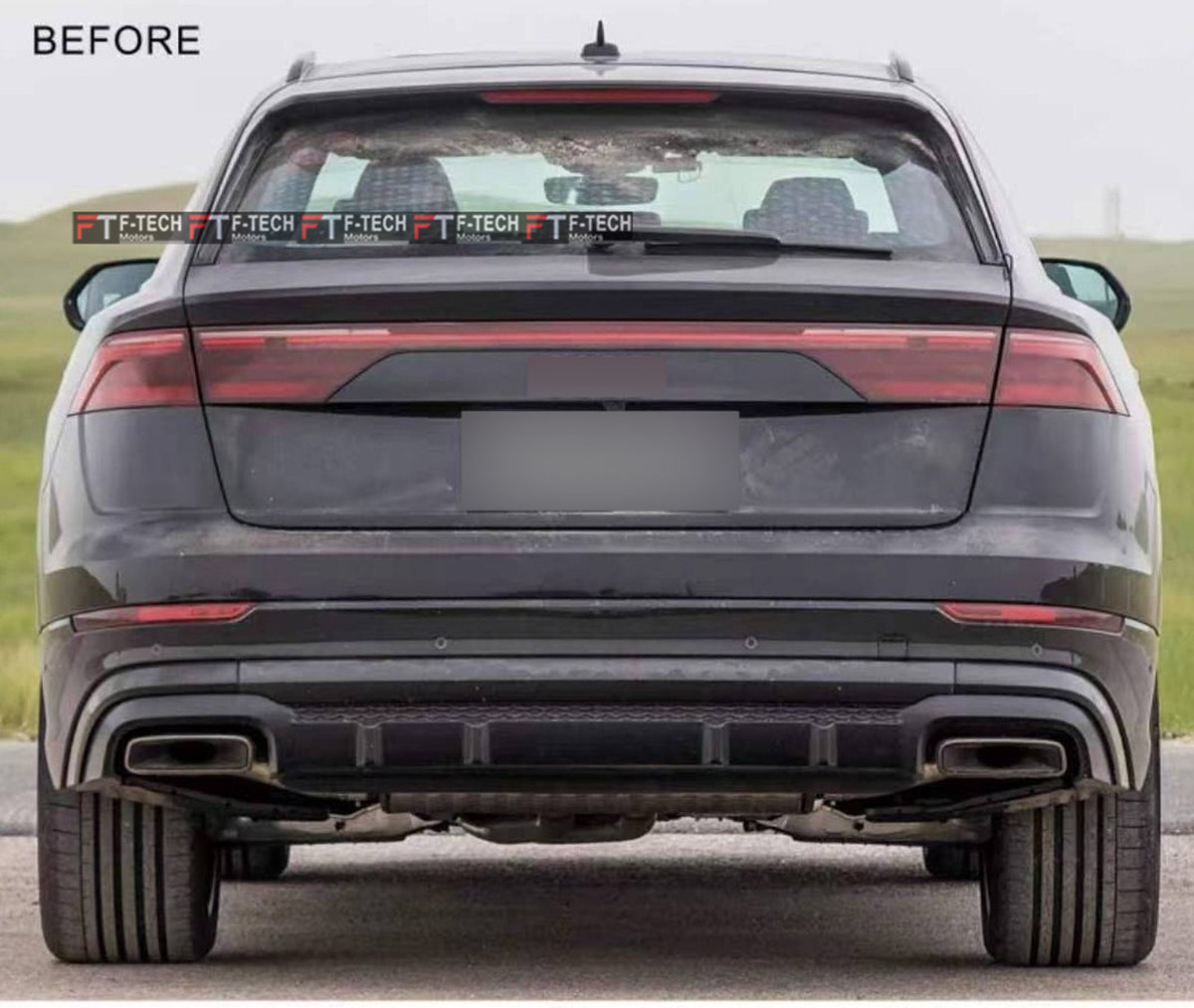 Audi SQ8 Rear Diffuser With Exhaust Tips For Audi Q8 2024+