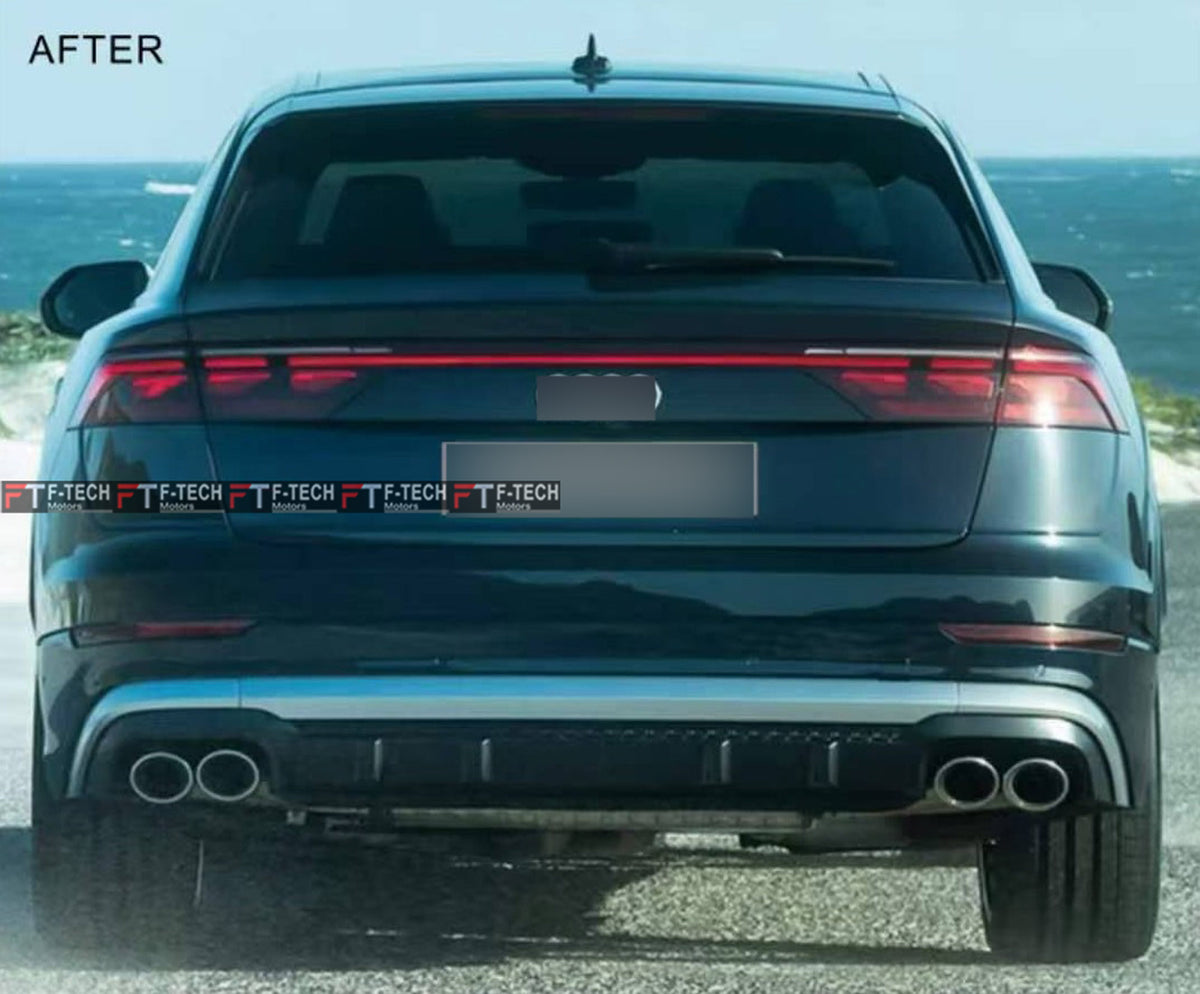 Audi SQ8 Rear Diffuser With Exhaust Tips For Audi Q8 2024+