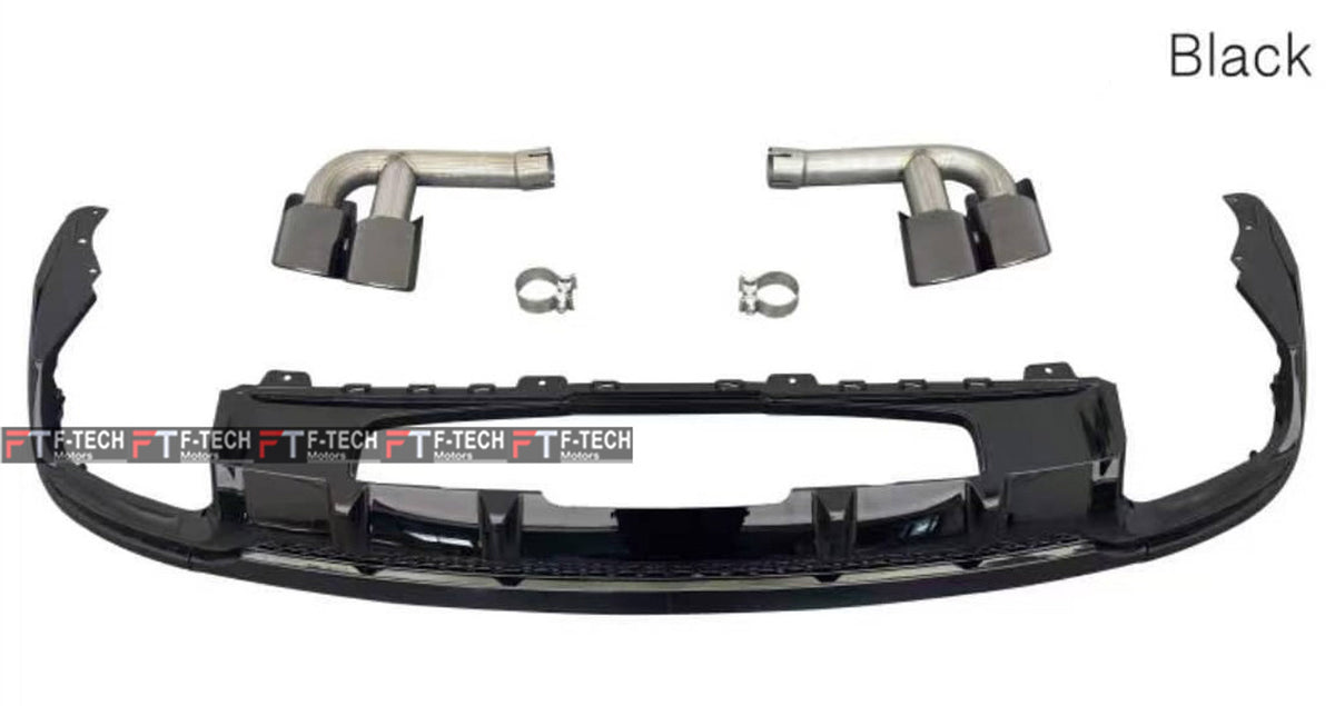 Audi SQ8 Rear Diffuser With Exhaust Tips For Audi Q8 2024+