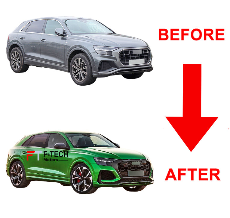 Audi Q8 SQ8 2019 - 2023 Upgrade Body Kit To RSQ8