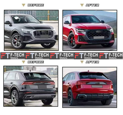 Audi Q8 SQ8 2019 - 2023 Upgrade Body Kit To RSQ8
