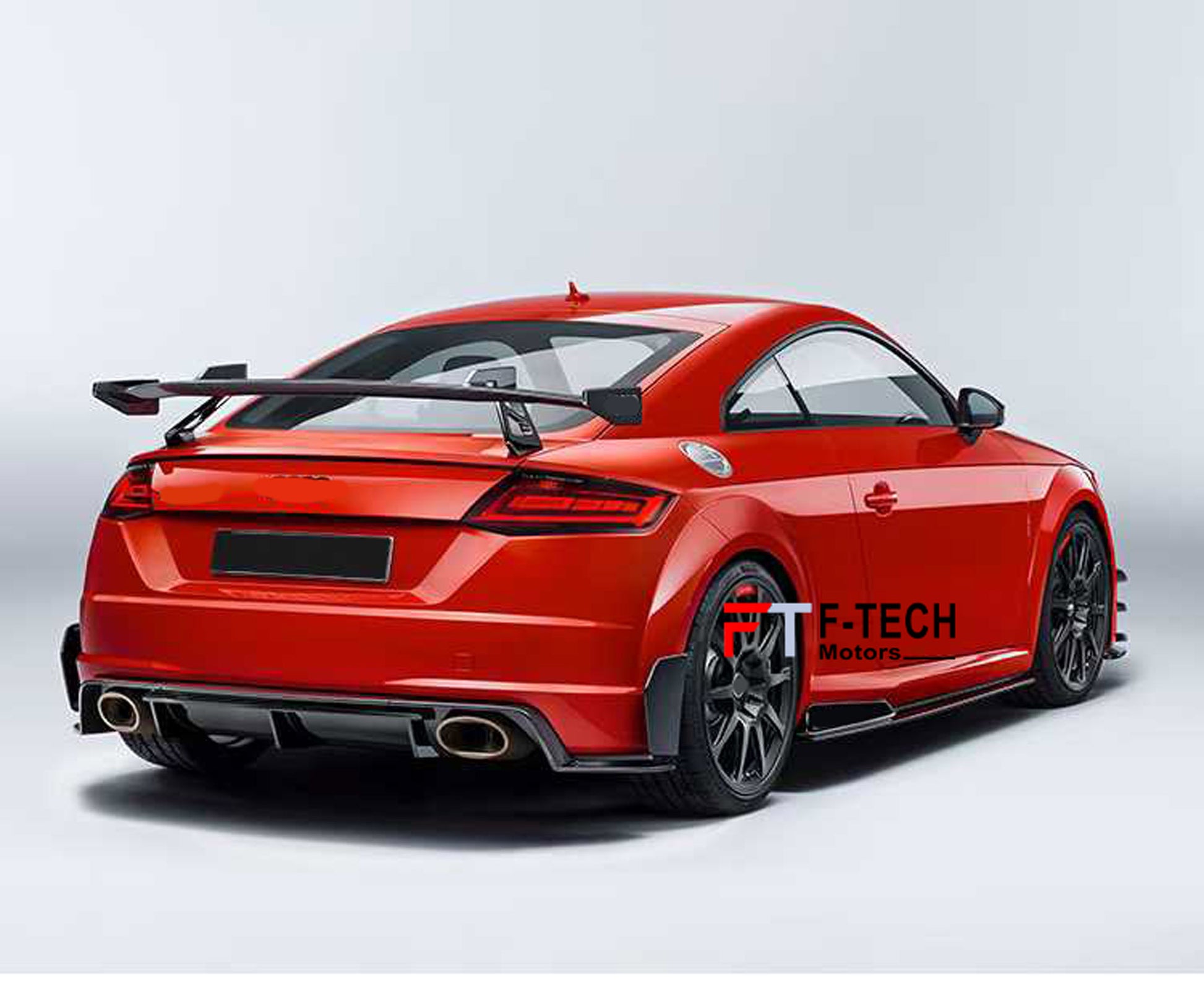 Dry Carbon Fiber Rear Wing Spoiler For Audi TT RS MK3 2014 - 2023