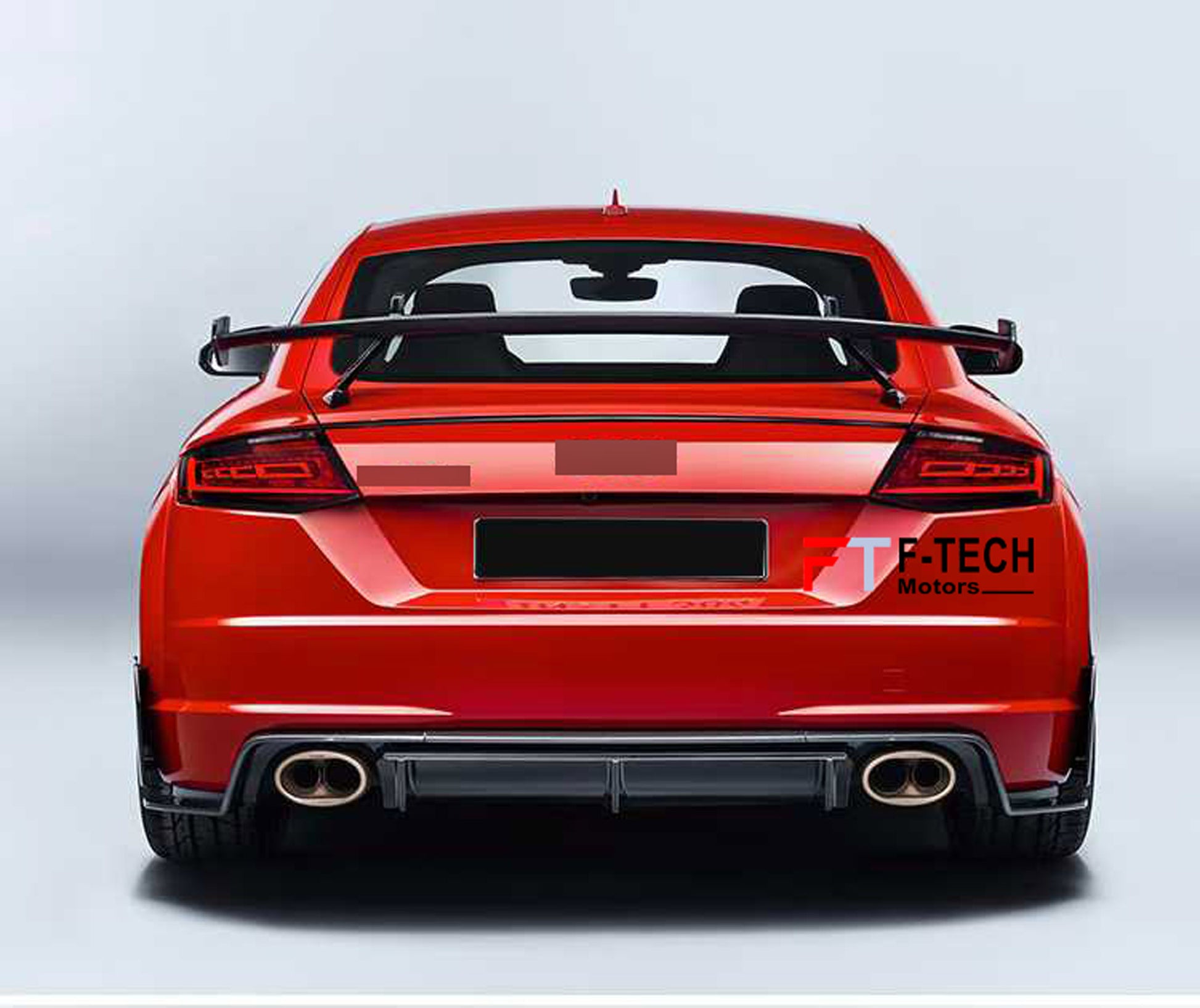 Dry Carbon Fiber Rear Wing Spoiler For Audi TT RS MK3 2014 - 2023