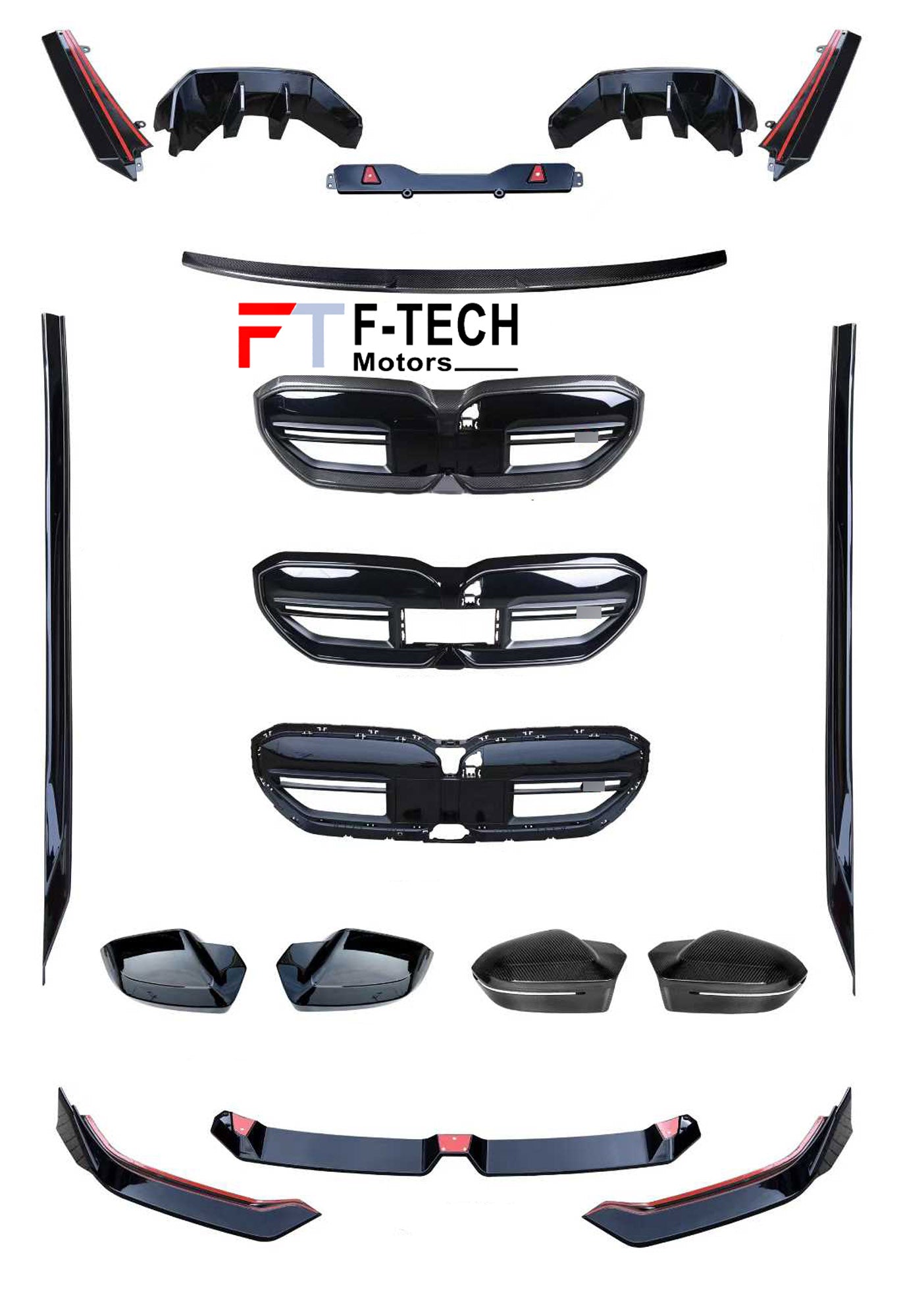 Gloss Black Body Kit For BMW 5 Series G60 G68 2023+ M Performance