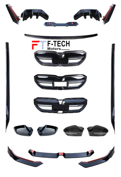 Gloss Black Body Kit For BMW 5 Series G60 G68 2023+ M Performance