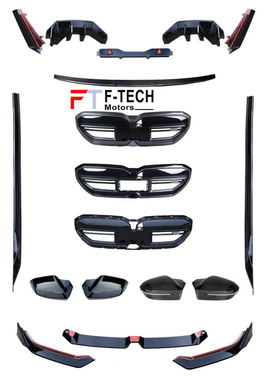 Gloss Black Body Kit For BMW 5 Series G60 G68 2023+ M Performance