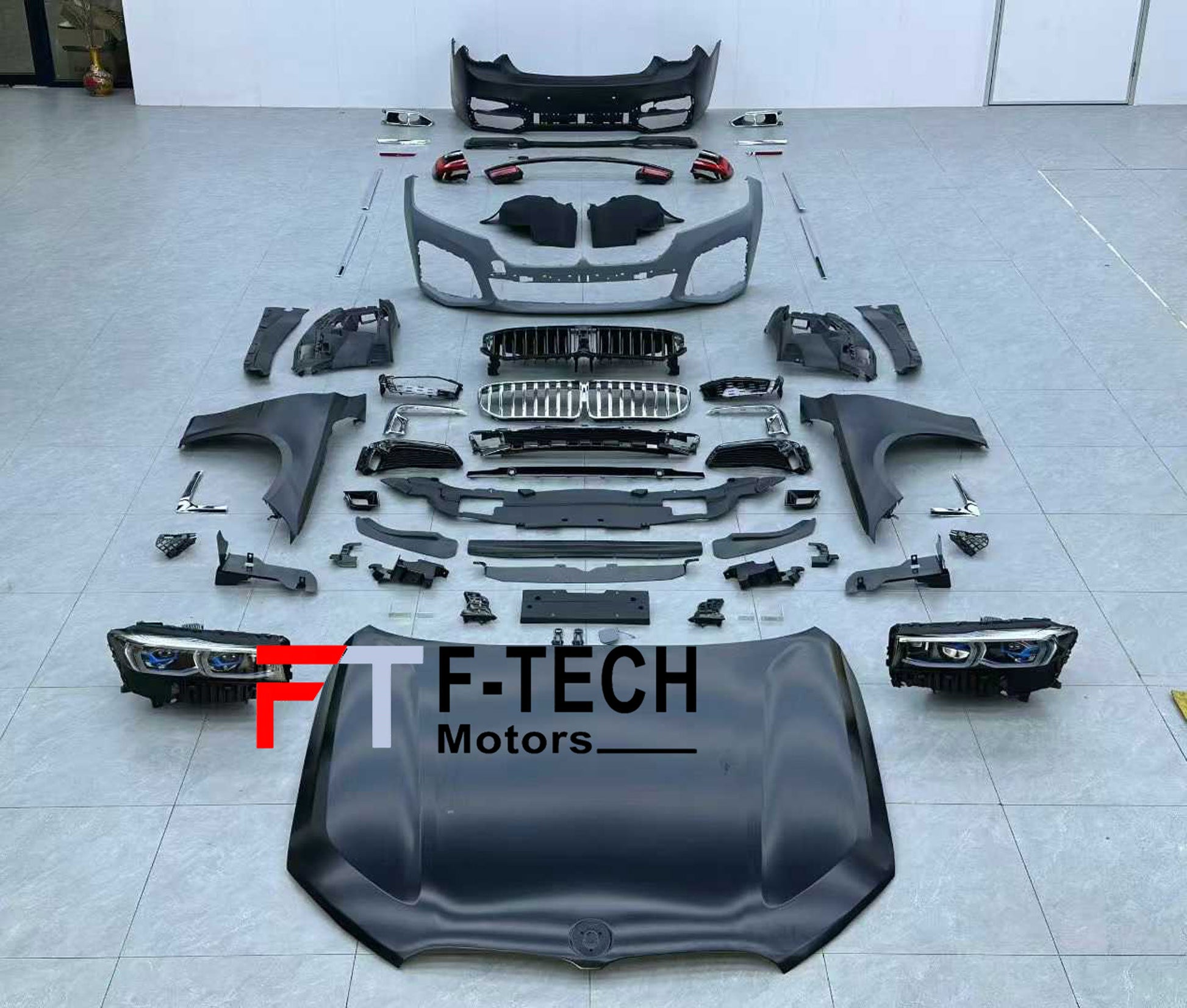 BMW 7 Series F02 2008 - 2015 Upgrade To G12 2019 - 2022 Body Kit