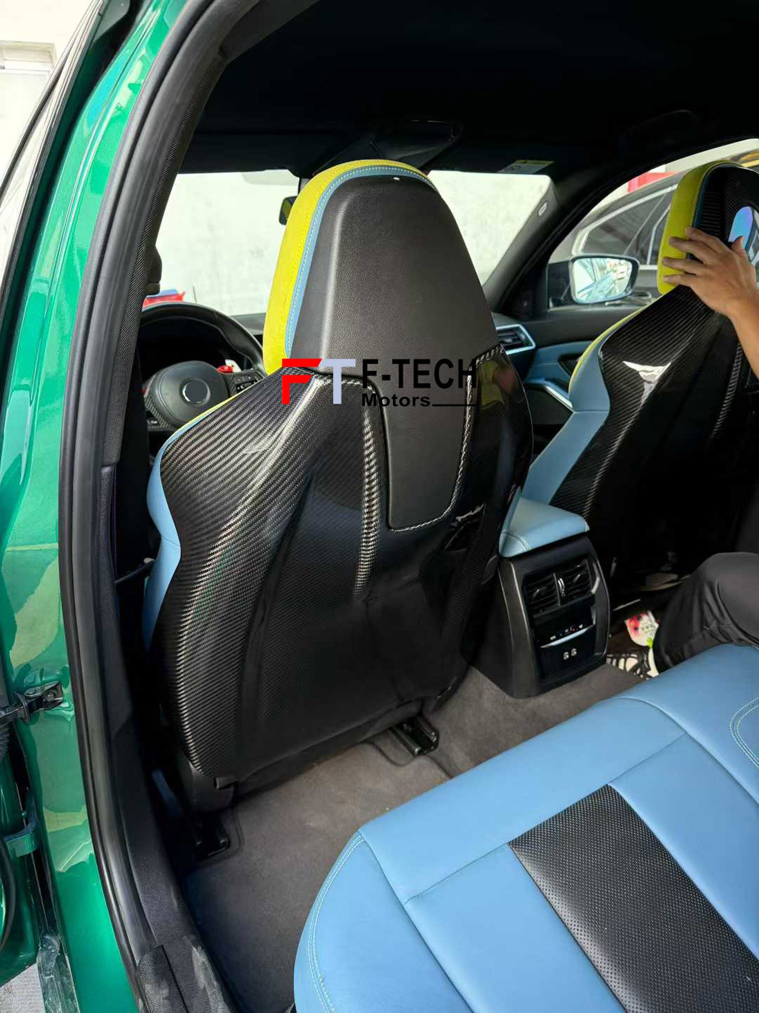 Dry Carbon Fiber Front Seatback Covers For BMW M2 G87 M3 G80 M4 G82