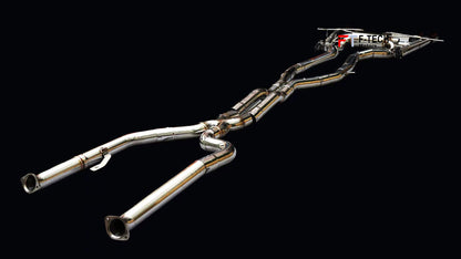 Burned titanium F Tech Performance exhaust system catback fit BMW M3 G80 M4 G82 2020 - 2024 3.0L