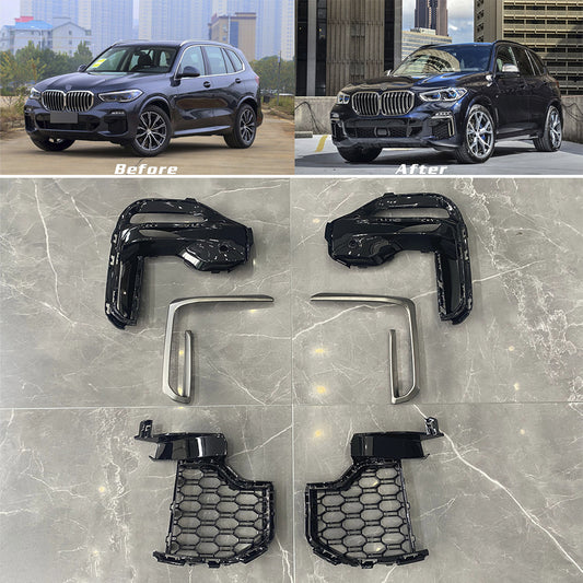 Pair of BMW X5 G05 M50i 2018 - 2022 fog lamp covers