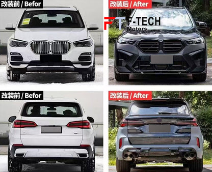 OLD to NEW 2024 New facelift BMW X5M F95 LCI conversion upgrade body kit fit for new BMW X5 G05 2018-2022