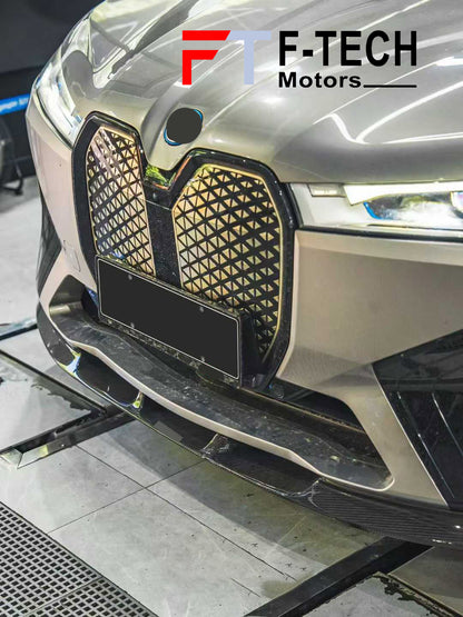 Carbon Fiber Front Lip Spoiler For BMW iX40 iX45 iX50 iX60 2022+
