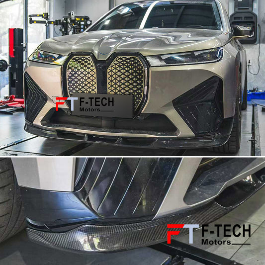 Carbon Fiber Front Lip Spoiler For BMW iX40 iX45 iX50 iX60 2022+