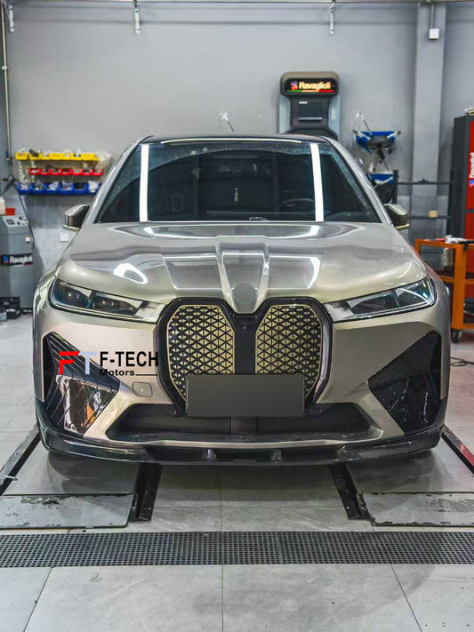 Carbon Fiber Front Lip Spoiler For BMW iX40 iX45 iX50 iX60 2022+