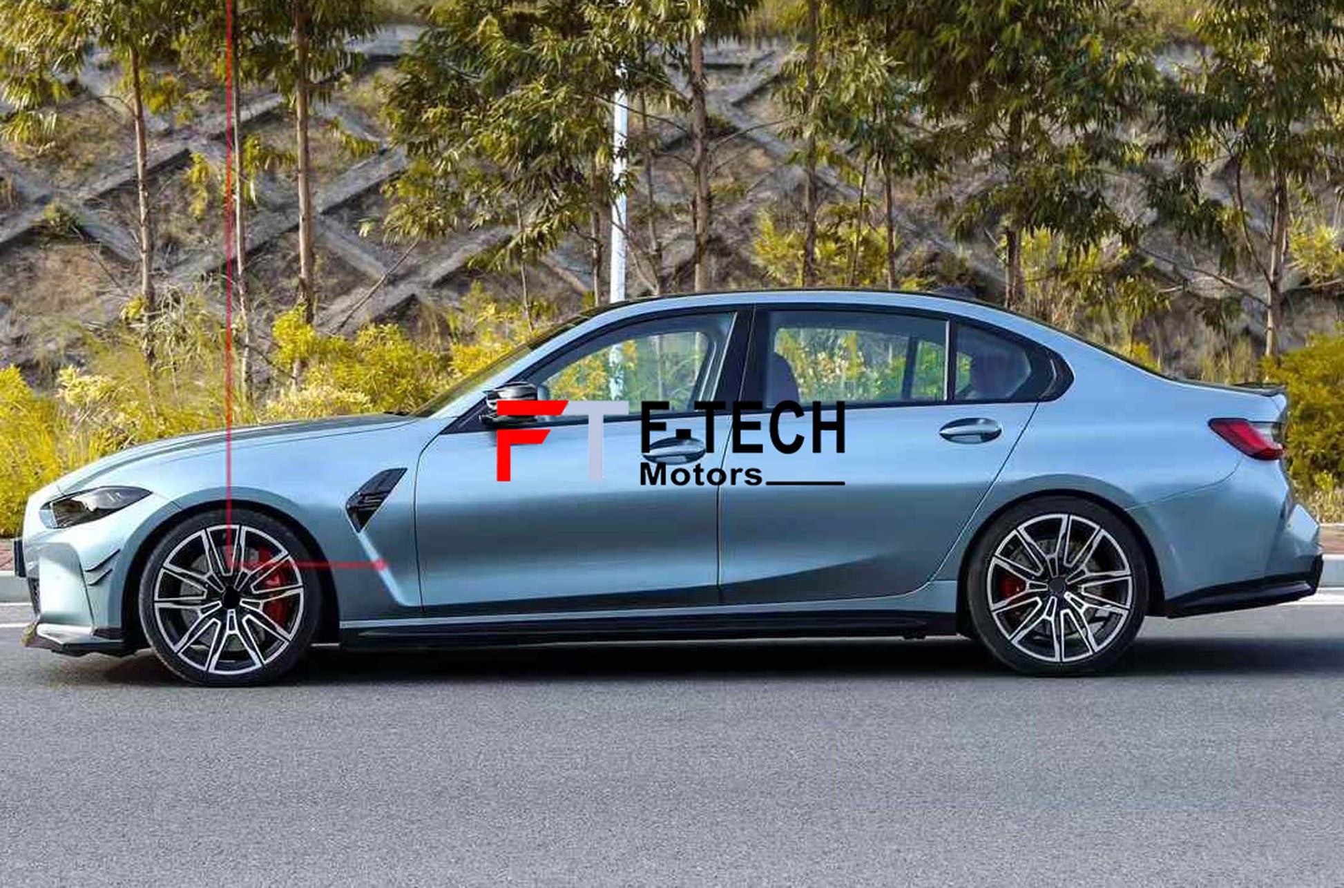 BMW M3 G80 Look Front Fenders with Carbon Fiber Vents for BMW 3 Series G20 G28 2020 - 2023