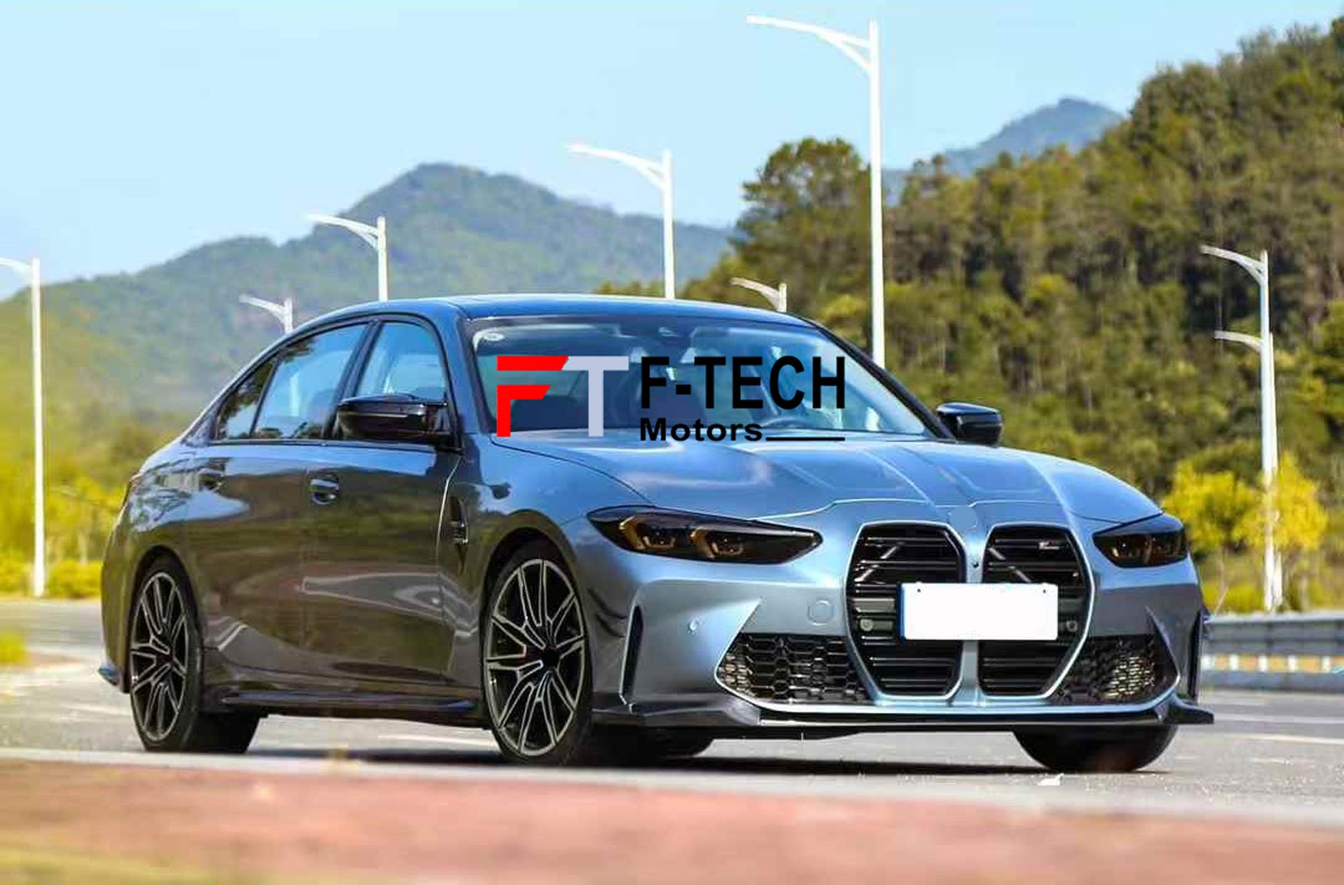 BMW M3 G80 Look Front Fenders with Carbon Fiber Vents for BMW 3 Series G20 G28 2020 - 2023