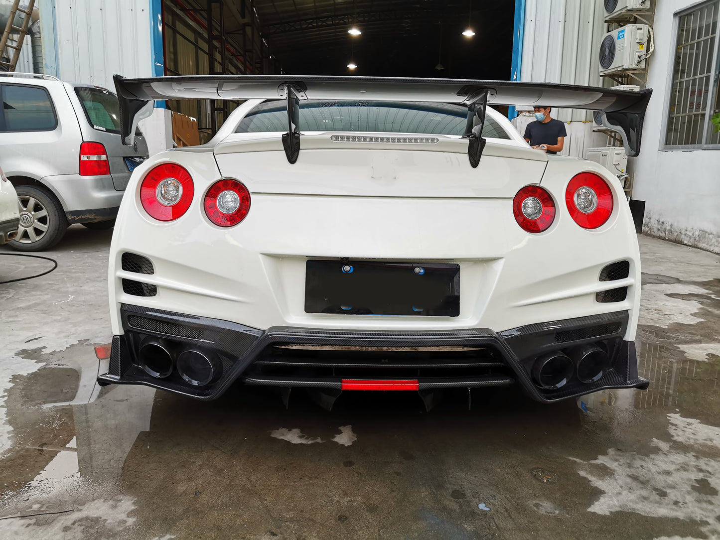 Dry carbon fiber body kit for Nissan GT-R 2016UP Bumper | Hood | Side Skirts | Spoiler | Rear Bumper | Rear Diffuser