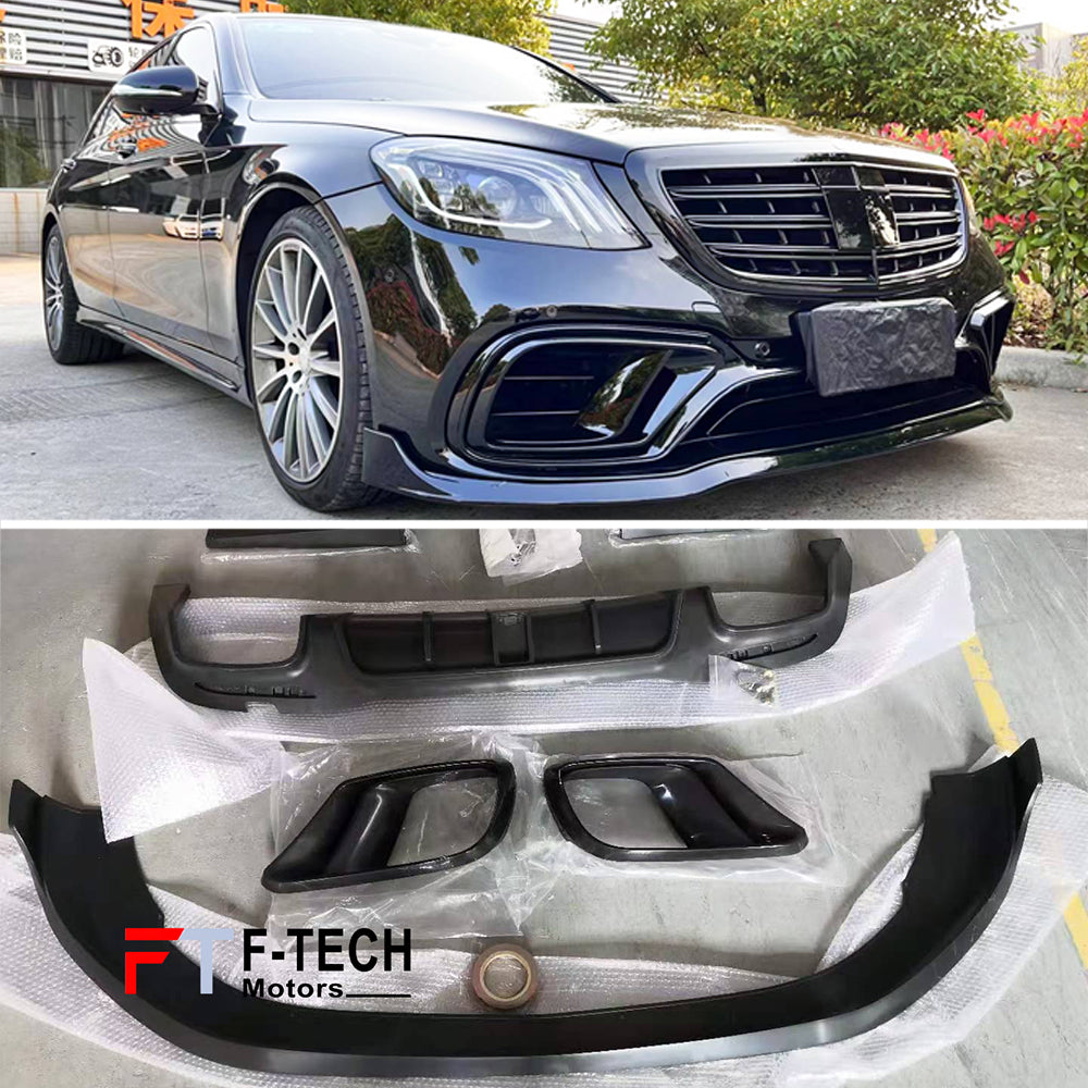 Body Kit for Mercedes Benz S Class W222 S63 AMG 2017 - 2021 Plastic Brabus