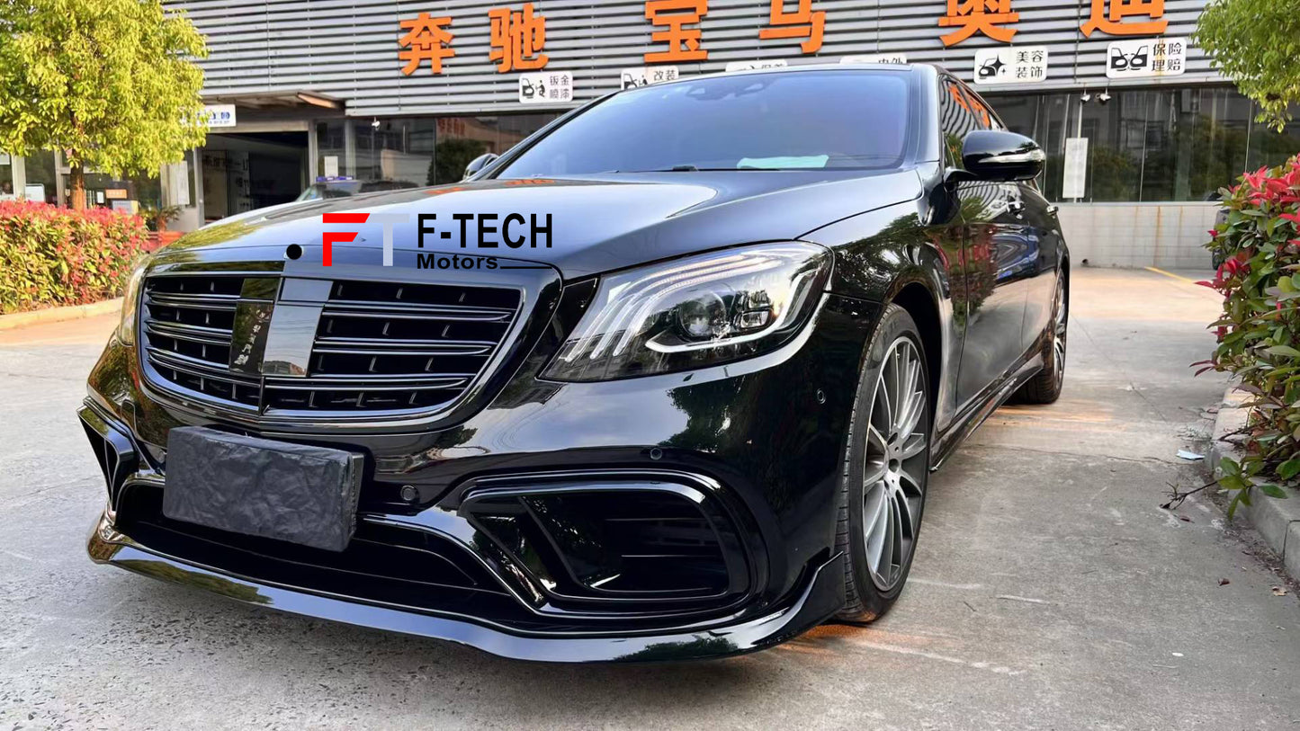 Body Kit for Mercedes Benz S Class W222 S63 AMG 2017 - 2021 Plastic Brabus
