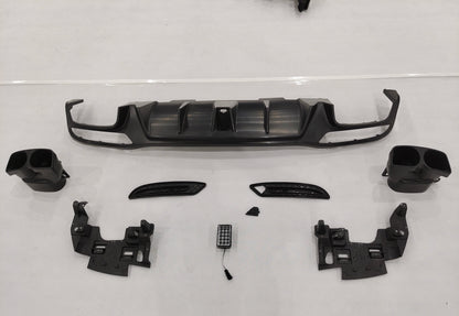 Rear diffuser with exhaust tips for Mercedes Benz GLE W166 2012 - 2019