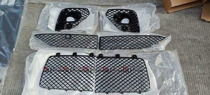 Black Front Grille Bumper Mesh For Bentley Bentayga Facelift 2020+