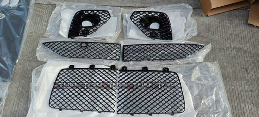 Black Front Grille Bumper Mesh For Bentley Bentayga Facelift 2020+
