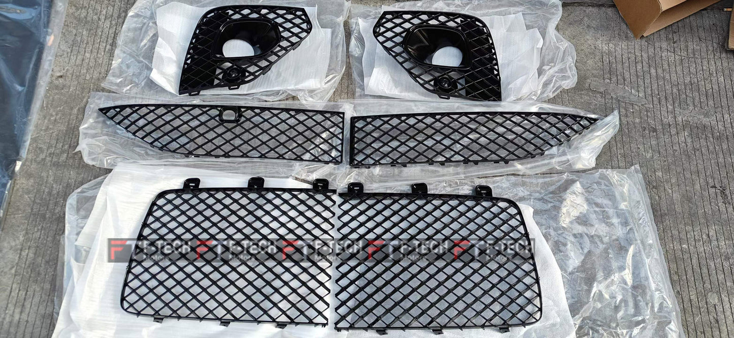 Black Front Grille Bumper Mesh For Bentley Bentayga Facelift 2020+