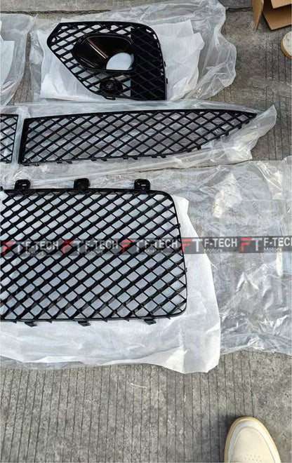 Black Front Grille Bumper Mesh For Bentley Bentayga Facelift 2020+