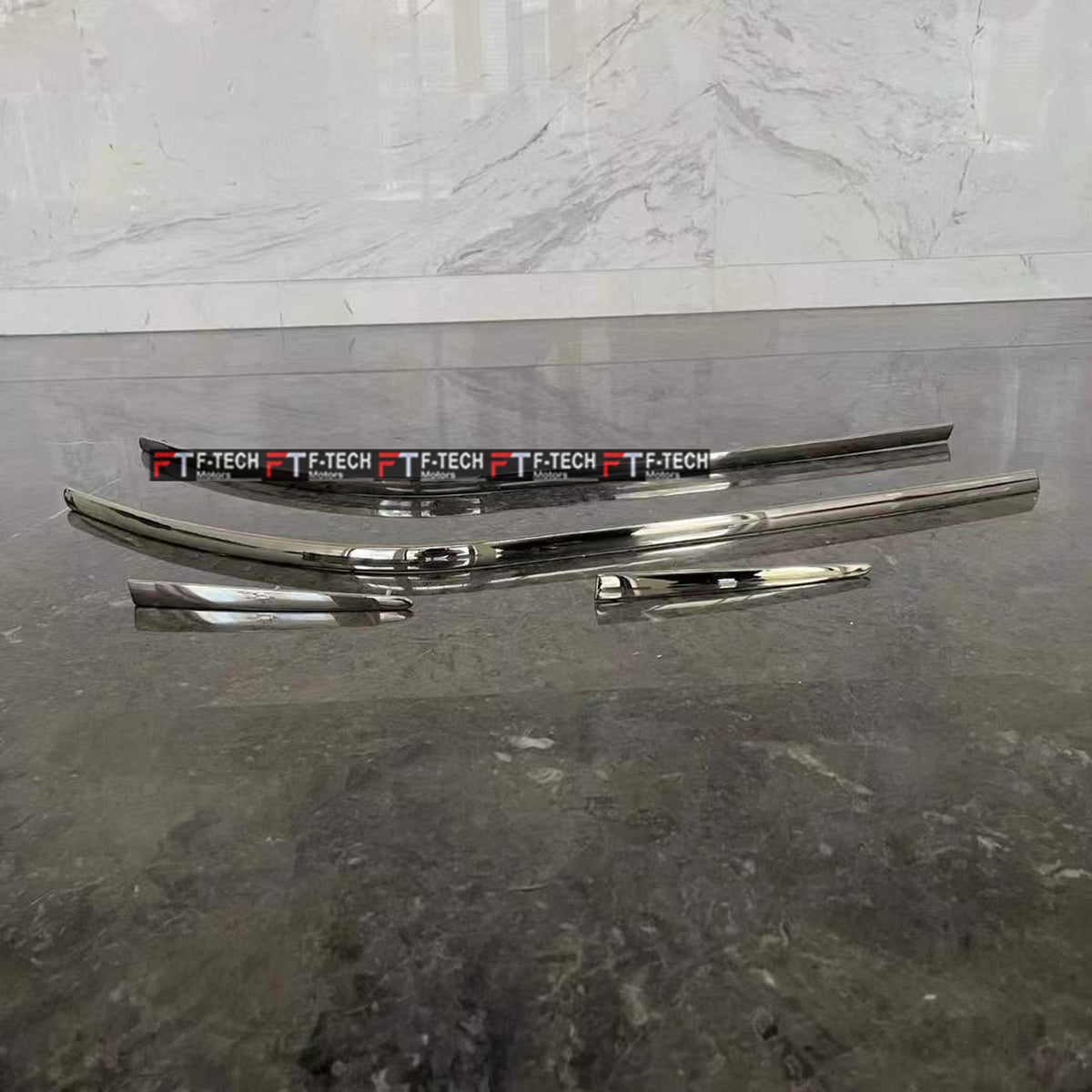 Bentley Continental Flying Spur 2005 - 2012 Front Rear Bumper Chrome Trims