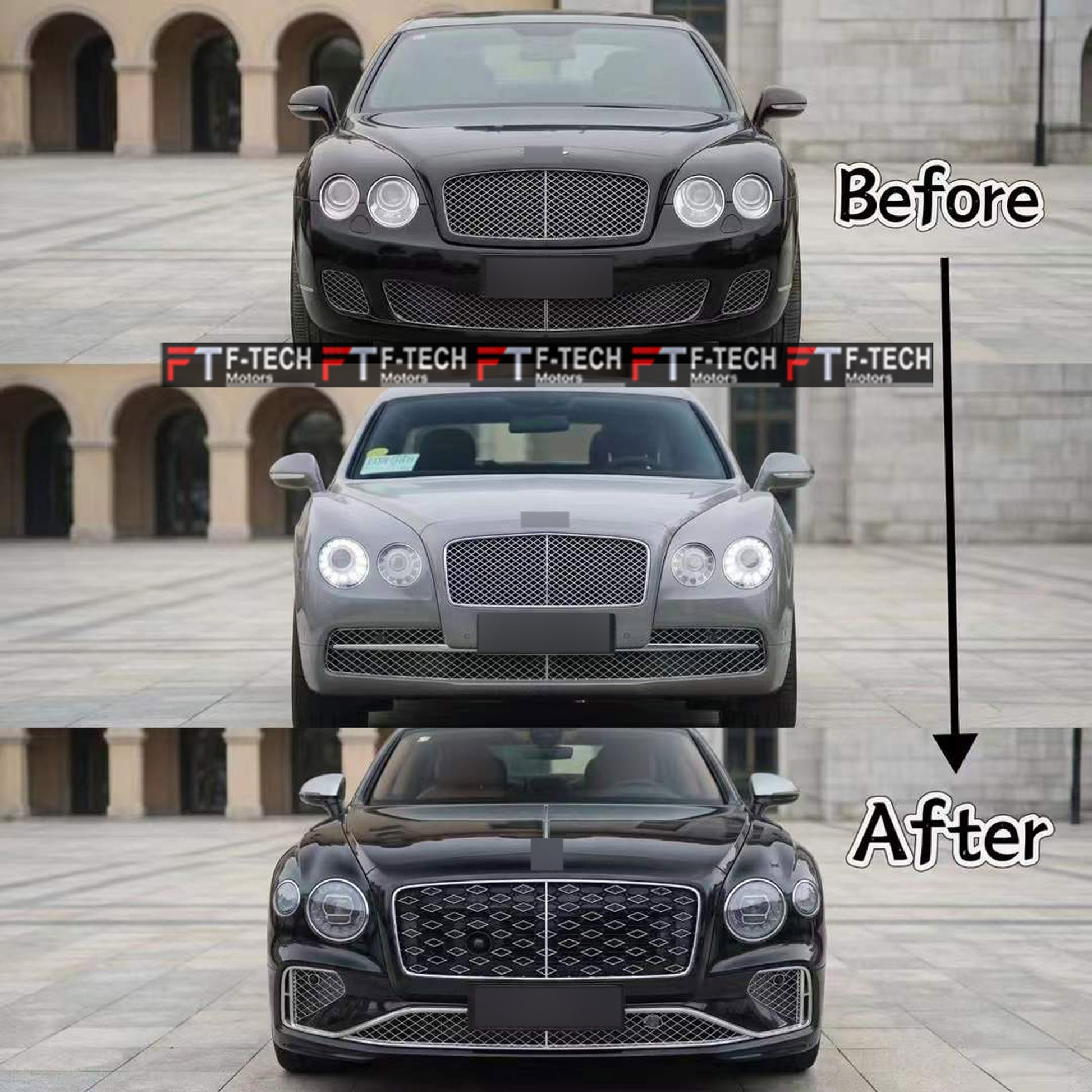 Bentley Flying Spur 2005 - 2019 Upgrade To 2020 - 2024 Body Kit