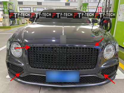 Bumper Lower Mesh Front Grille For Bentley Flying Spur 2020 - 2024