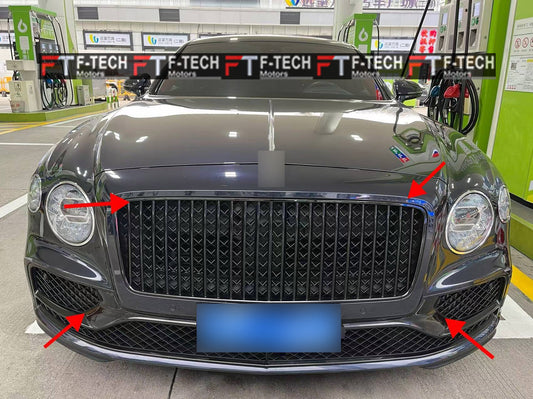 Bumper Lower Mesh Front Grille For Bentley Flying Spur 2020 - 2024