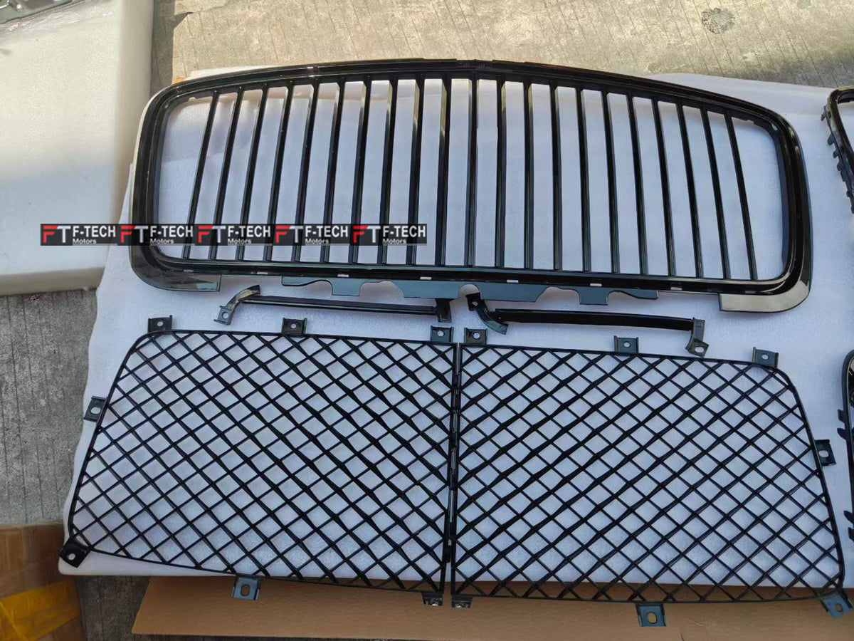 Bumper Lower Mesh Front Grille For Bentley Flying Spur 2020 - 2024