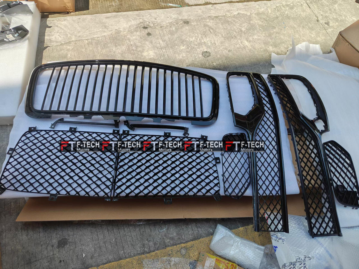 Bumper Lower Mesh Front Grille For Bentley Flying Spur 2020 - 2024