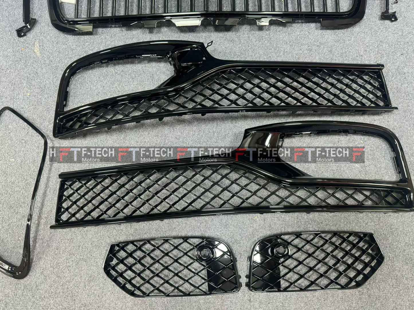 Front Grille Bumper Mesh Tail Light Covers For Bentley Flying Spur 2020 - 2024