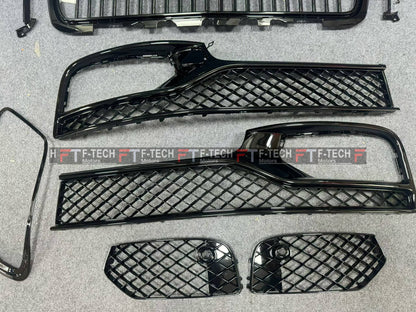 Front Grille Bumper Mesh Tail Light Covers For Bentley Flying Spur 2020 - 2024