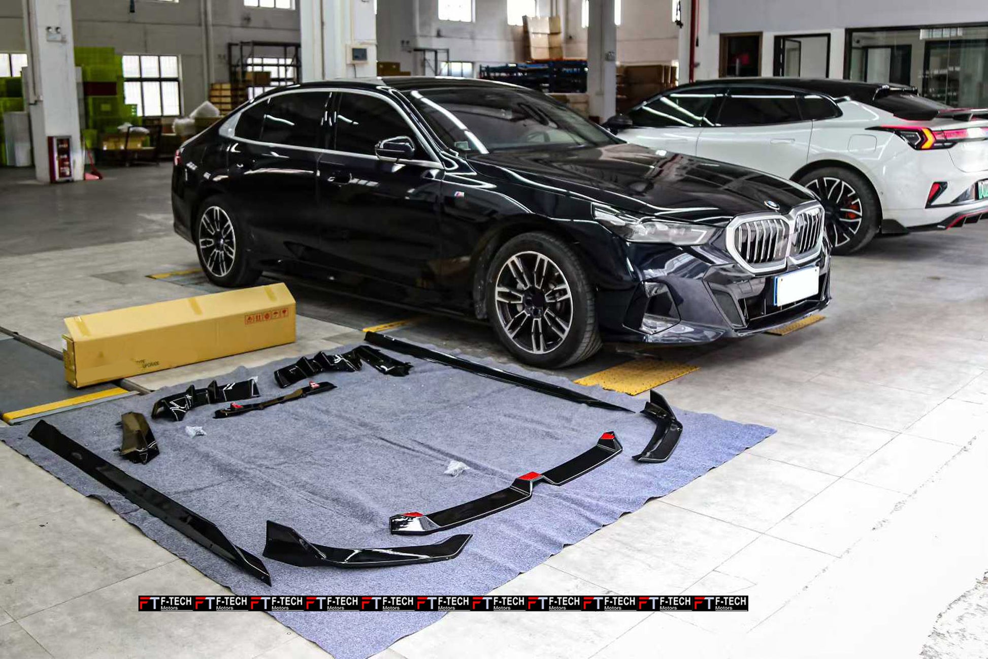 Gloss Black Aero Kit For BMW 5 Series G60 G68 2023+ Black Knight