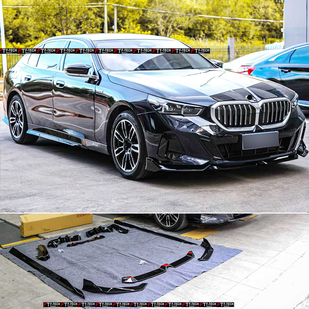 Gloss Black Aero Kit For BMW 5 Series G60 G68 2023+ Black Knight