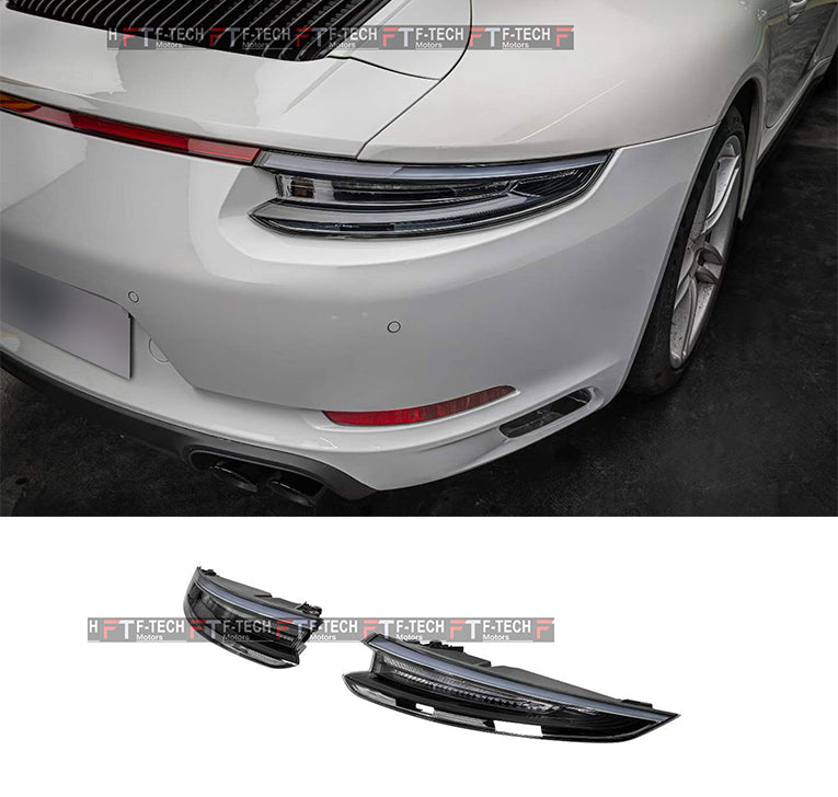 Black Smoked Tail Lights For Porsche 911 991.2 Carrera 4 S 4S 2017 -  2019