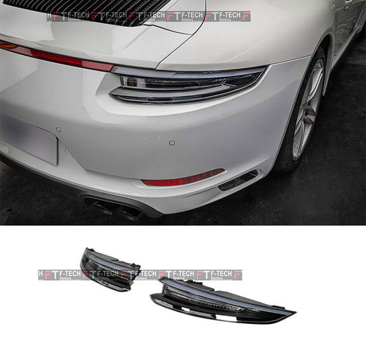 Black Smoked Tail Lights For Porsche 911 991.2 Carrera 4 S 4S 2017 -  2019